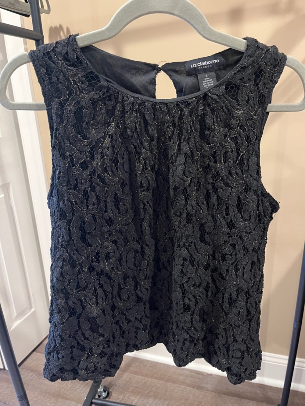 Liz Claiborne Career Black Lace Sleeveless Camisole